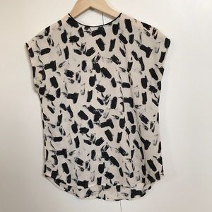 Banana republic high neck work blouse